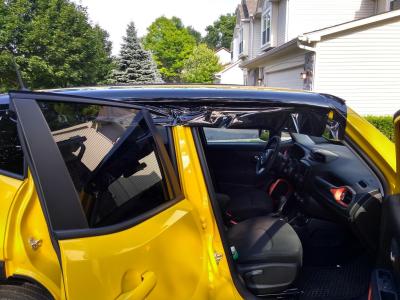 Ravoony Plus Gloss Sunflower Yellow Vinyl Wrap review Ha Cao 03