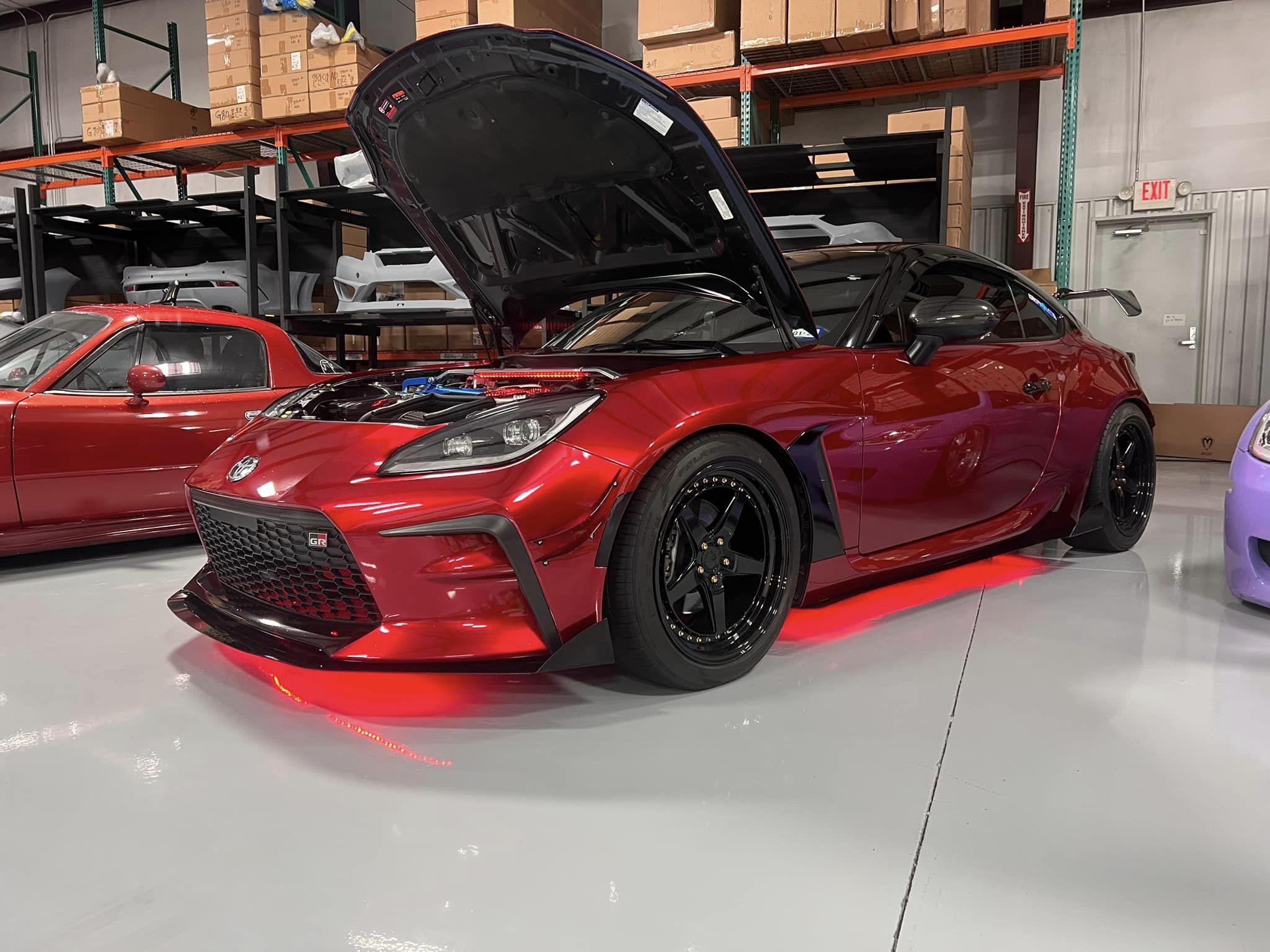 Ravoony Plus Gloss Metallic Vampire Red Vinyl Car Wrap review Eileen ceja