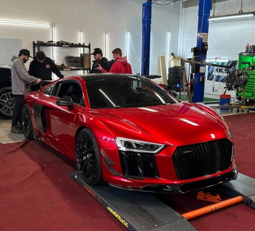 Ravoony Plus Gloss Metallic Vampire Red Vinyl Car Wrap review 