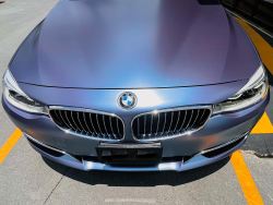   Ravoony Plus Ultra-Matte Blue Grey Car Wrap review Aidan Boyd 02