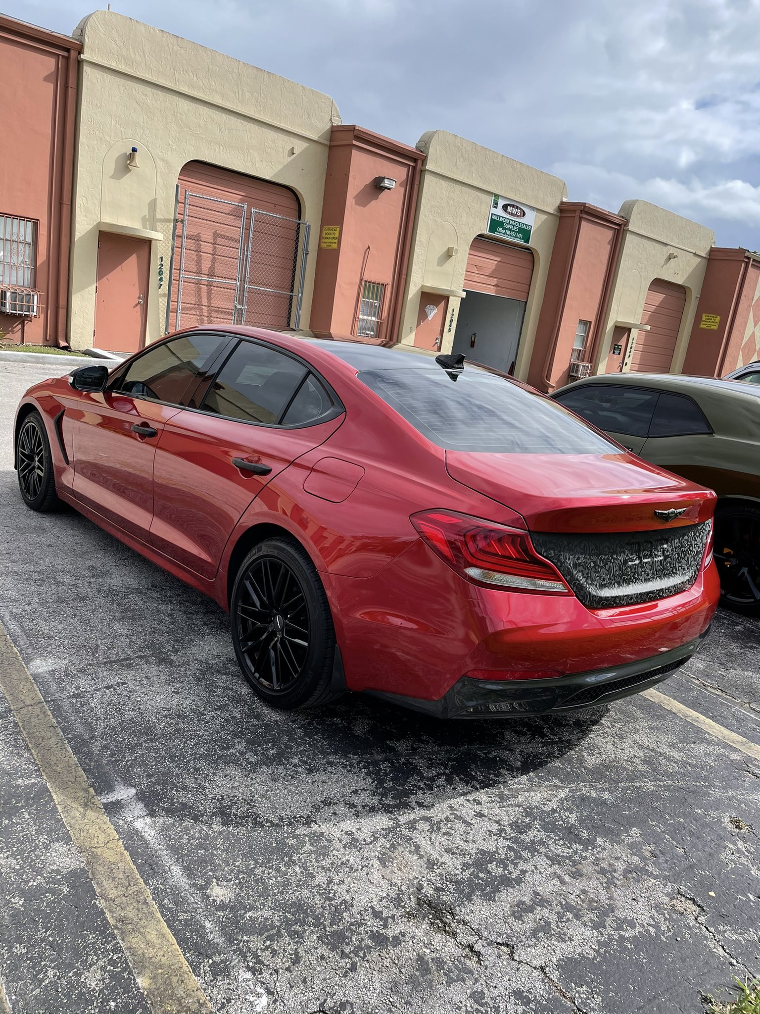 Ravoony Plus Gloss Metallic Vampire Red Vinyl Car Wrap review Denise Fonte 02