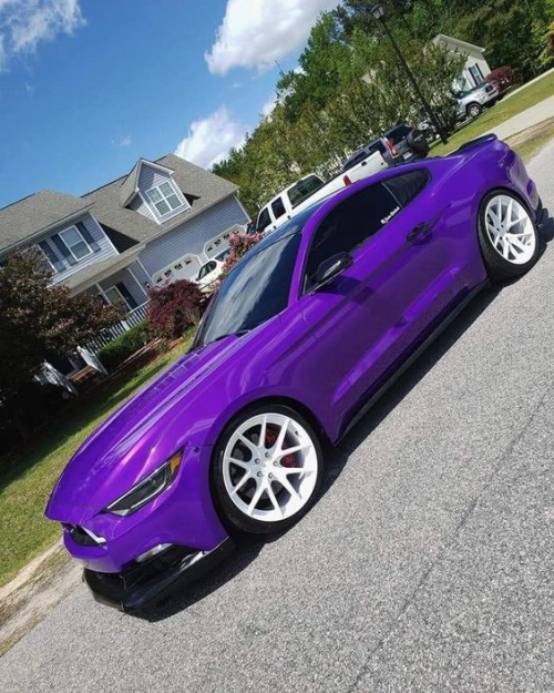 Ravoony Plus PET Glossy Explosion Purple Car Vinyl Wrap review 