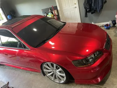 Ravoony Plus Gloss Metallic Vampire Red Vinyl Car Wrap review Amanda Burgess