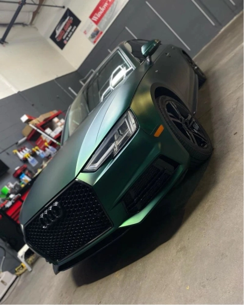 Ravoony Plus Matte Chrome Venom Green Car Wrap review 