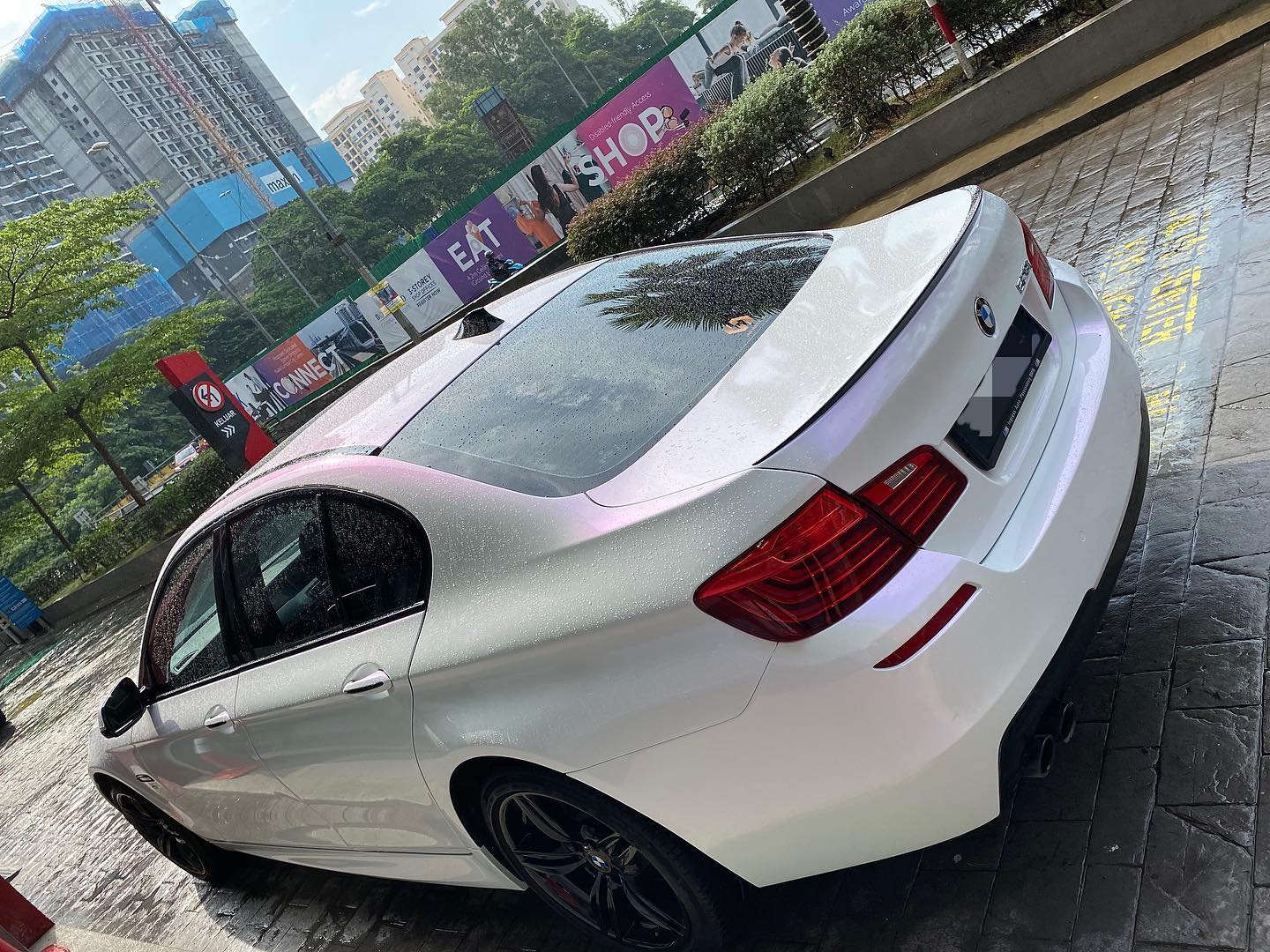 Ravoony Plus PET Glossy White to Purple Vinyl Car Wrap review stephen mckinney