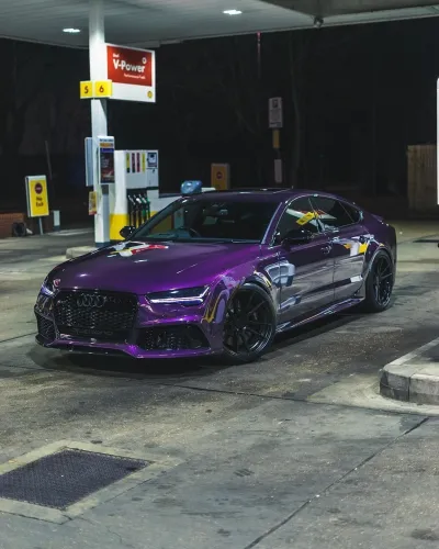 Ravoony Plus Gloss Midnight Purple Car Vinyl Wrap review Kelly Ehrhardt