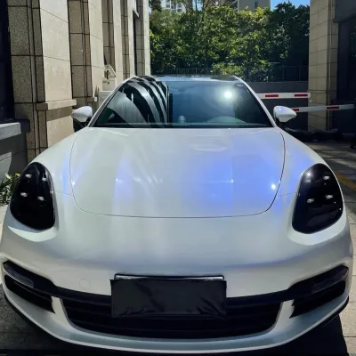 Ravoony Plus Glossy White to Blue Car Vinyl Wrap review Girma  Kereyou  00