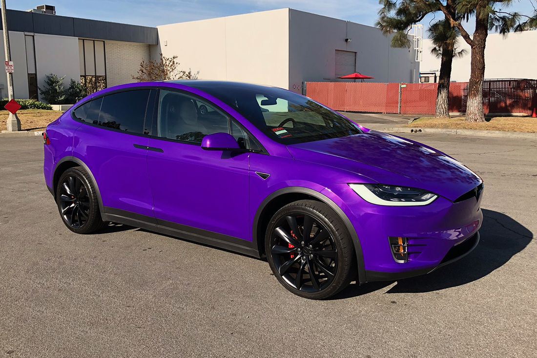 Ravoony Plus PET Glossy Explosion Purple Car Vinyl Wrap review Robert Sørflaten 01