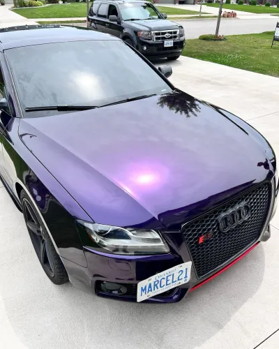 Ravoony Plus Gloss Midnight Purple Car Vinyl Wrap G37 Wrap  review Diana Lucks 00