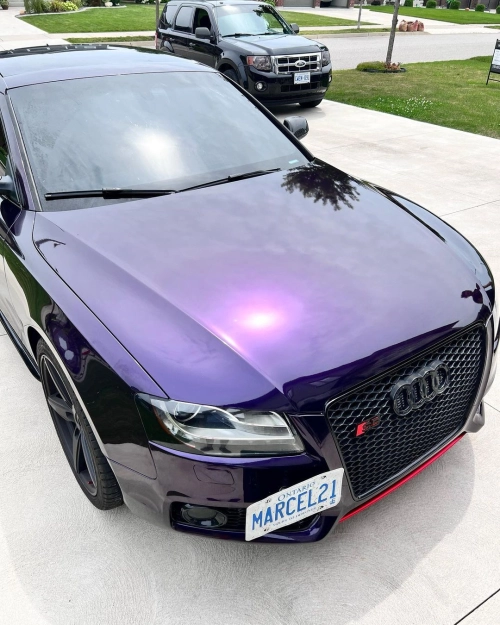 Ravoony Plus Gloss Midnight Purple Car Vinyl Wrap G37 Wrap  review 