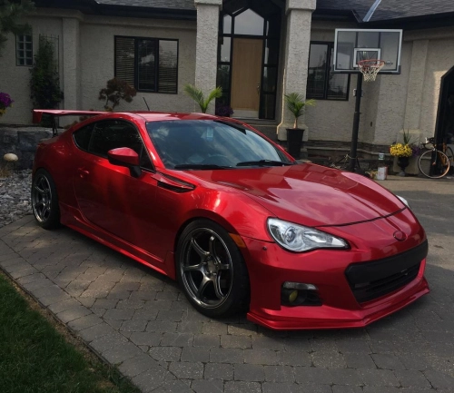 Ravoony Plus Gloss Metallic Vampire Red Vinyl Car Wrap review 