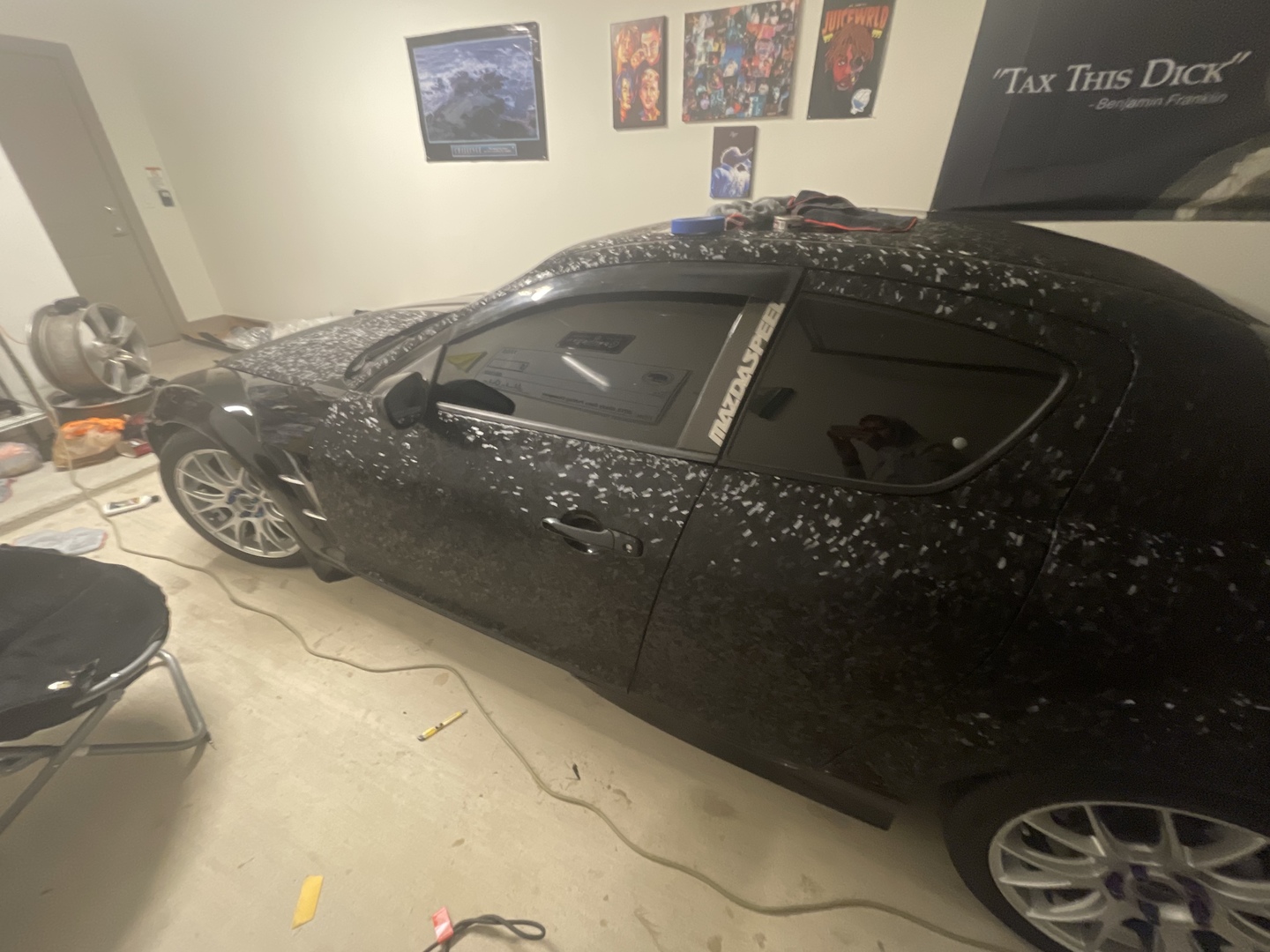 Ravoony Plus PET Matte Carbon Fiber Forging Black Vinyl Wrap review Jared Rubio 01