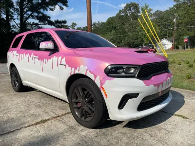 Ravoony Plus Glossy Laser Pink Car Vinyl Wrap review Leann Blum 01