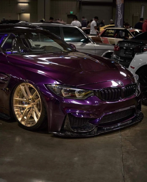 Ravoony Plus PET Gloss Midnight Purple Car Vinyl Wrap review 