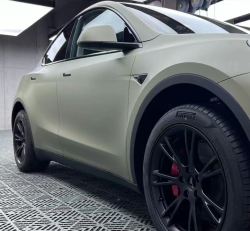 Ravoony Plus Ultimate Flat Light Khaki Green Car Wrap review Damian Diaz