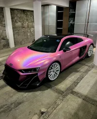 Ravoony Plus Glossy Laser Pink Car Vinyl Wrap review 0