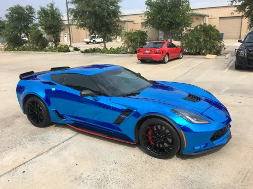 Ravoony Plus Glossy Chrome Blue Car Vinyl Wrap review 