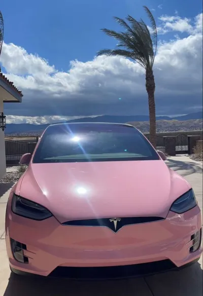 Ravoony Plus Gloss Crystal Peach Pink Car Vinyl Wrap review Nayati Bickerdyke 01