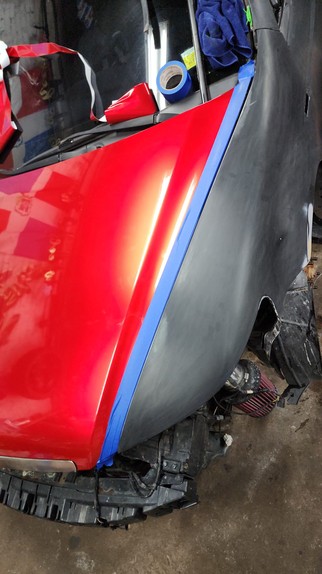 Ravoony Plus Gloss Metallic Vampire Red Vinyl Car Wrap review Dawn Chippeaux 01