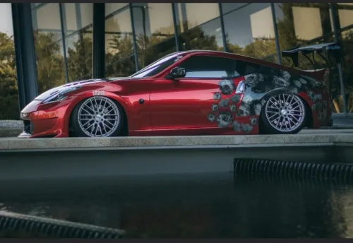 Ravoony Plus Gloss Metallic Vampire Red Vinyl Car Wrap review 