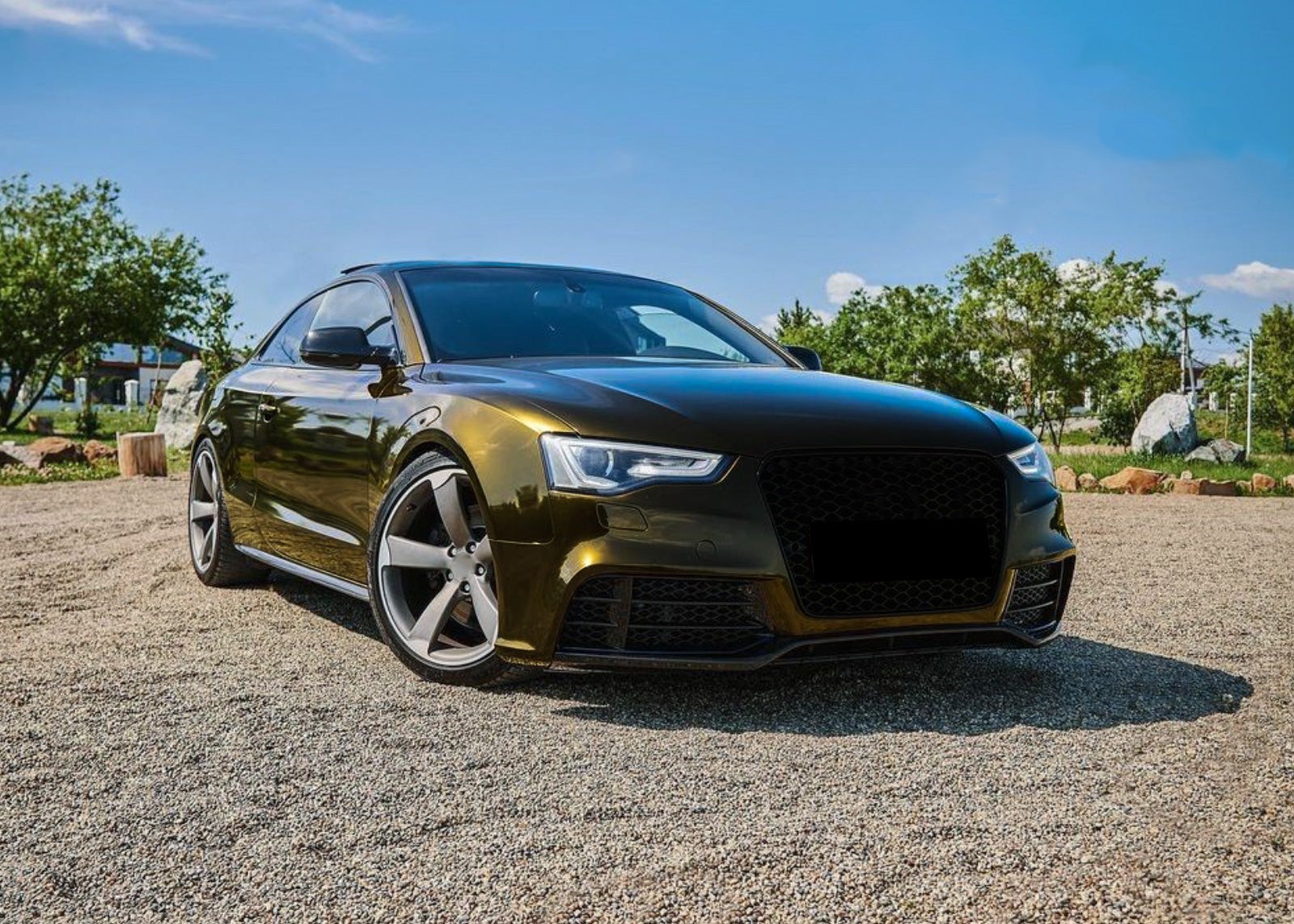 Ravoony Plus Gloss Midnight Gold Car Wrap review Lincoln Alt