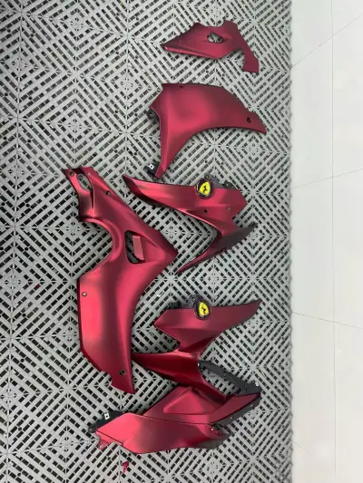 Ravoony Plus Matte Chrome Romanee Red Vinyl Car Wrap review Oakley Block
