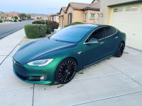 Ravoony Plus Matte Chrome Venom Green Car Wrap review 0