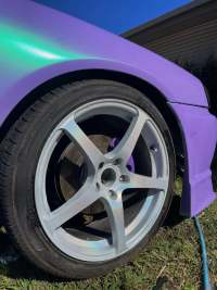 Ravoony Plus Twin Candy Purple Green Car Wrap review 1