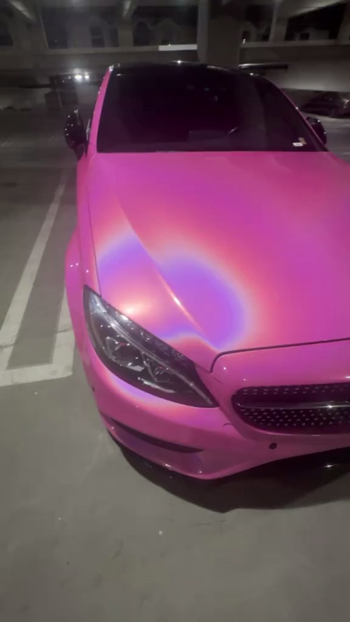 Ravoony Plus Glossy Laser Pink Car Vinyl Wrap review Eastman	