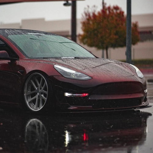 Ravoony Plus PET Gloss Color Shift Rainbow Drift Black Red Vinyl Wrap review 