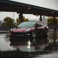 Ravoony Plus PET Gloss Color Shift Rainbow Drift Black Red Vinyl Wrap review 1
