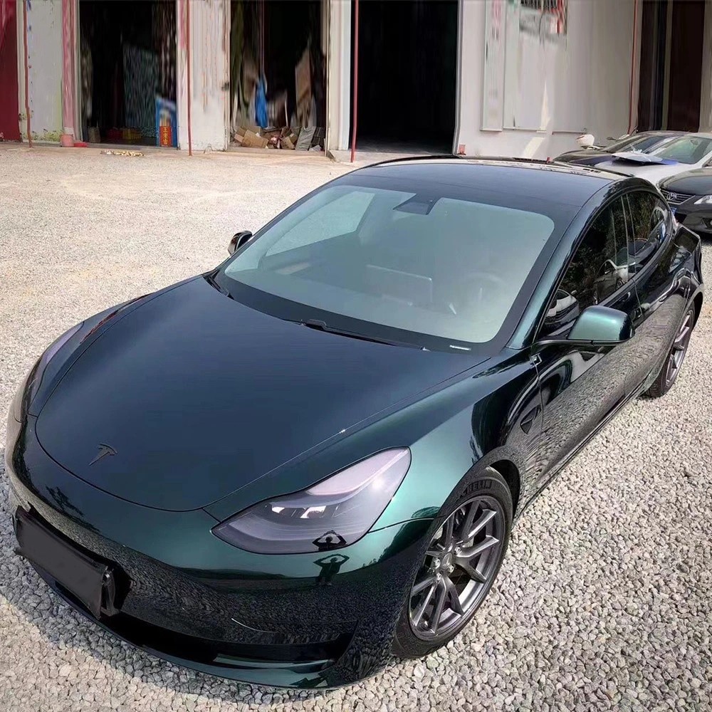 Ravoony Plus Gloss Pearlized Benz Emerald Green Car Vinyl Wrap review Walter Hines 00