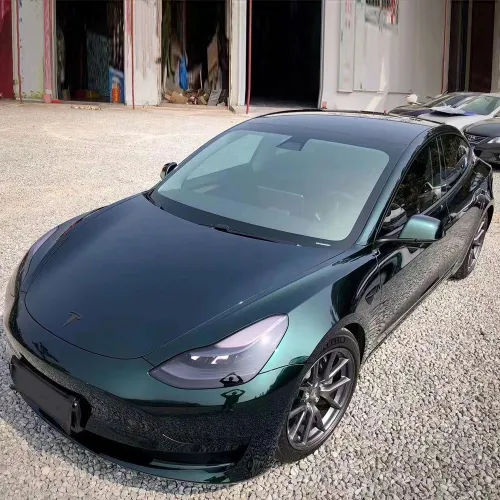 Ravoony Plus Gloss Pearlized Benz Emerald Green Car Vinyl Wrap review 