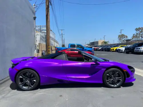 Ravoony Glossy Explosion Purple Car Vinyl Wrap review Mason Lynch