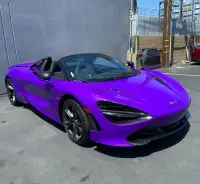 Ravoony Plus Glossy Explosion Purple Car Vinyl Wrap review 1