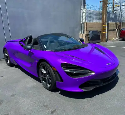 Ravoony Plus PET Glossy Explosion Purple Car Vinyl Wrap review Mason Lynch 01