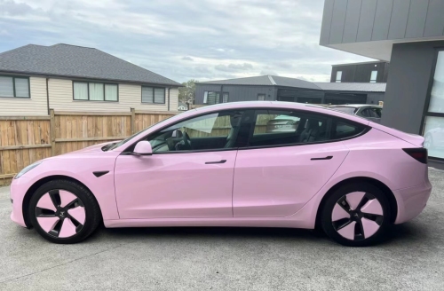 Ravoony Plus Gloss Aston Martin Vintage Pink Vinyl Car Wrap review 