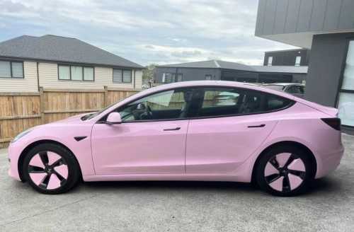 Ravoony Plus Gloss Aston Martin Vintage Pink Vinyl Car Wrap review 