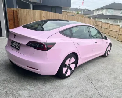 Ravoony Plus Gloss Aston Martin Vintage Pink Vinyl Car Wrap review Joselin  Ch. Garcia  02