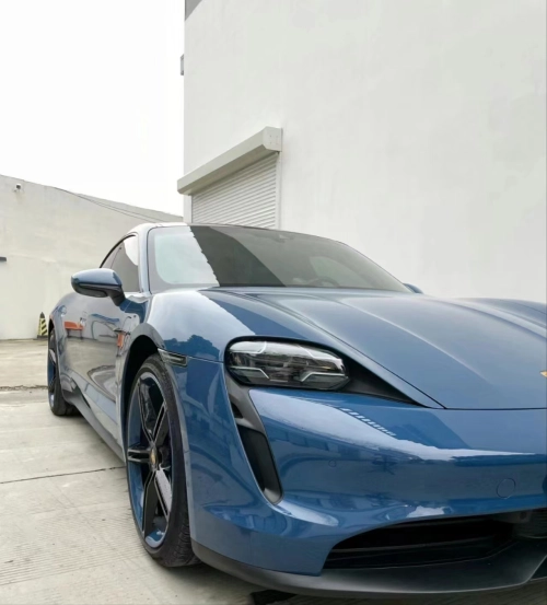 Ravoony Plus PET Porsche Gloss Neptune Blue Vinyl Car Wrap review 