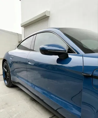 Ravoony Plus Porsche Gloss Neptune Blue Vinyl Car Wrap review kenny p  01
