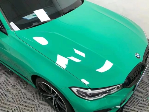 Ravoony Plus PET Gloss Vintage Green Car Viny Wrap review 