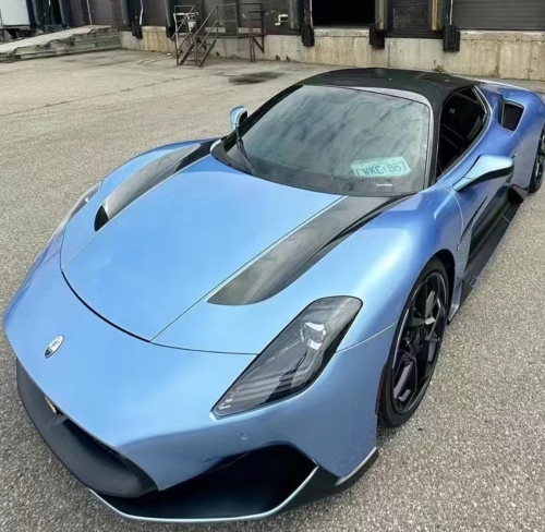 Ravoony Plus Glossy Metal Paint Mist Blue Car Wrap review 