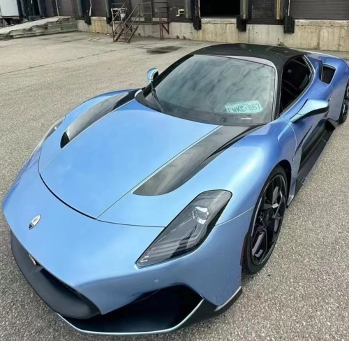 Ravoony Plus Glossy Metal Paint Mist Blue Car Wrap review 