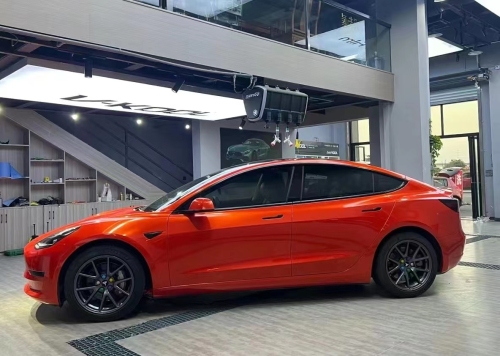  Ravoony Plus Glossy Metal Paint Orange Car Wrap review 