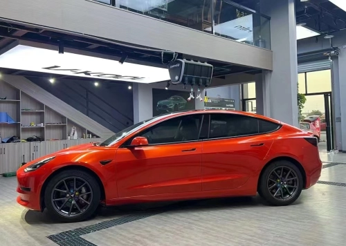  Ravoony Plus Glossy Metal Paint Orange Car Wrap review 