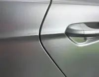 Ravoony Plus Matte Metallic Silver Glitter Car Wrap review 1