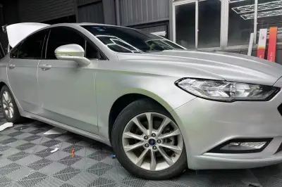 Ravoony Plus Matte Metallic Silver Glitter Car Wrap review Isaiah Leano 00