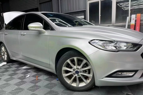 Ravoony Plus Matte Metallic Silver Glitter Car Wrap review 