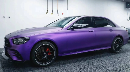 Ravoony Plus Matte Heavy Metal Sparkle Purple Car Wrap review 